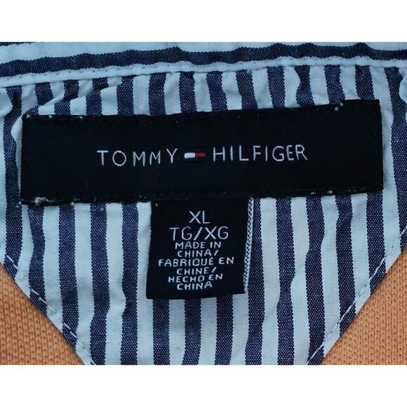 Mens Tommy Hilfiger XL Orange Polo Shirt Short Sleeve Athletic Golf Vacation - Picture 4 of 4